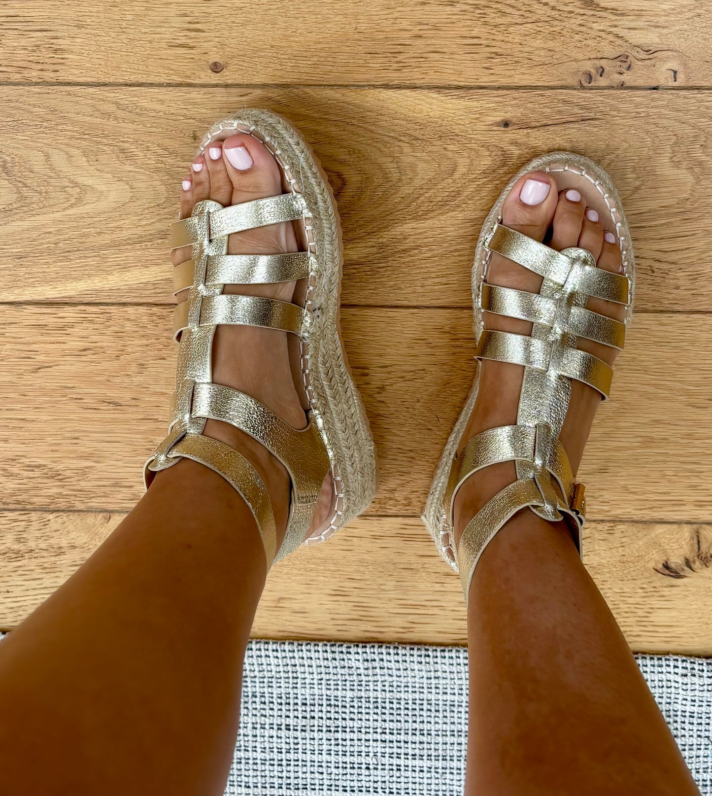 Sandales Paris dorées