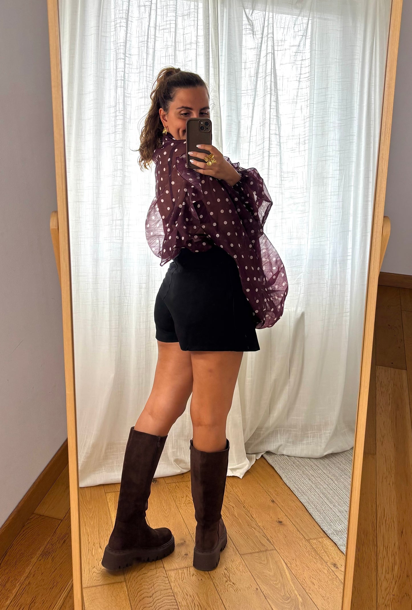Jupe-short Caroline Noire
