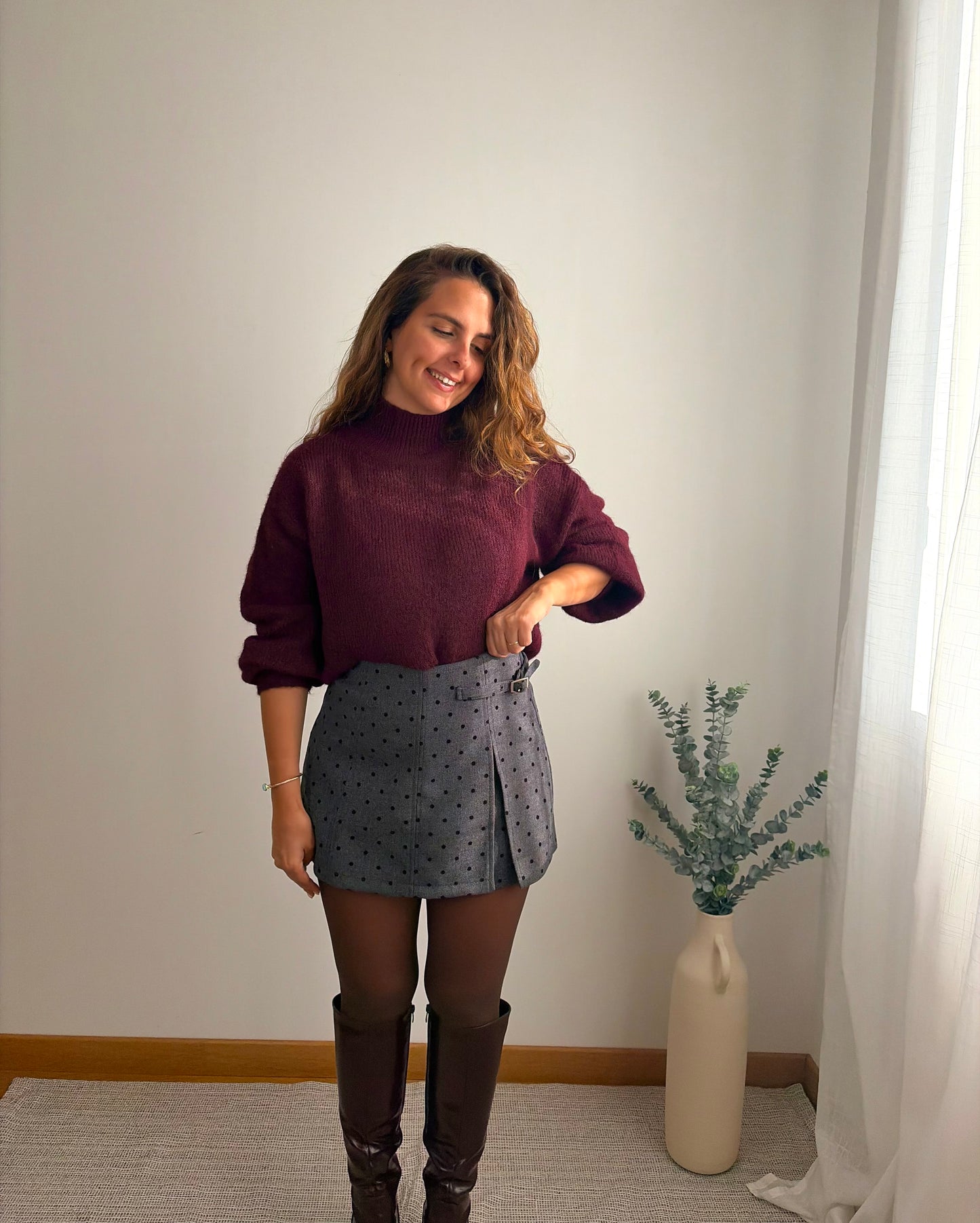 Jupe-short Lisa grise