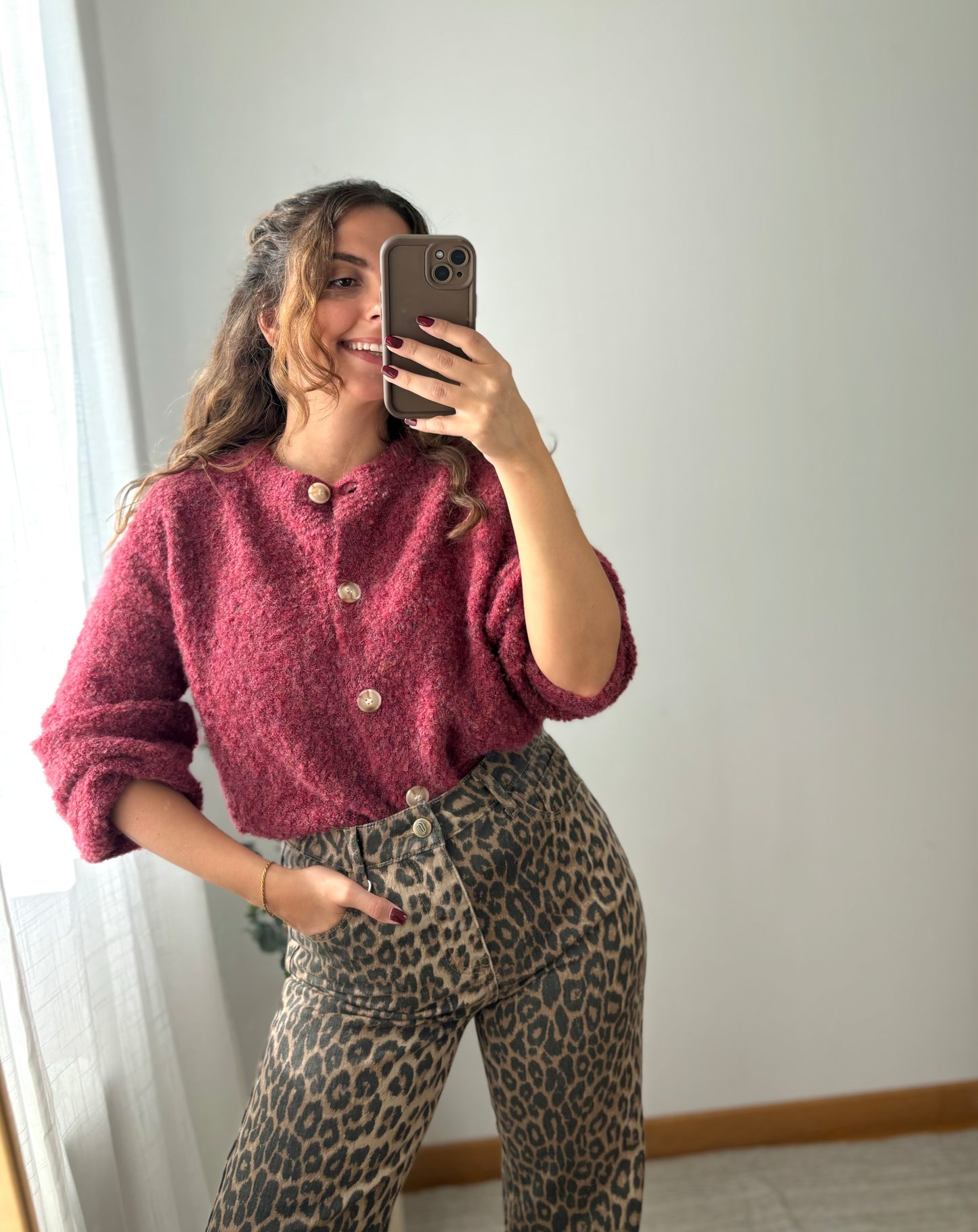 Gilet Louna Bordeaux