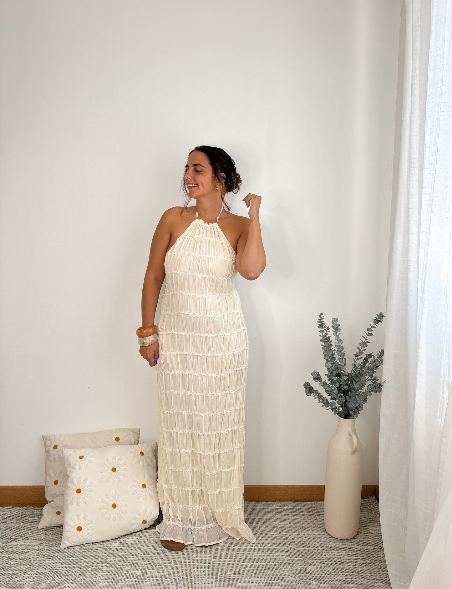 Robe Alia écru