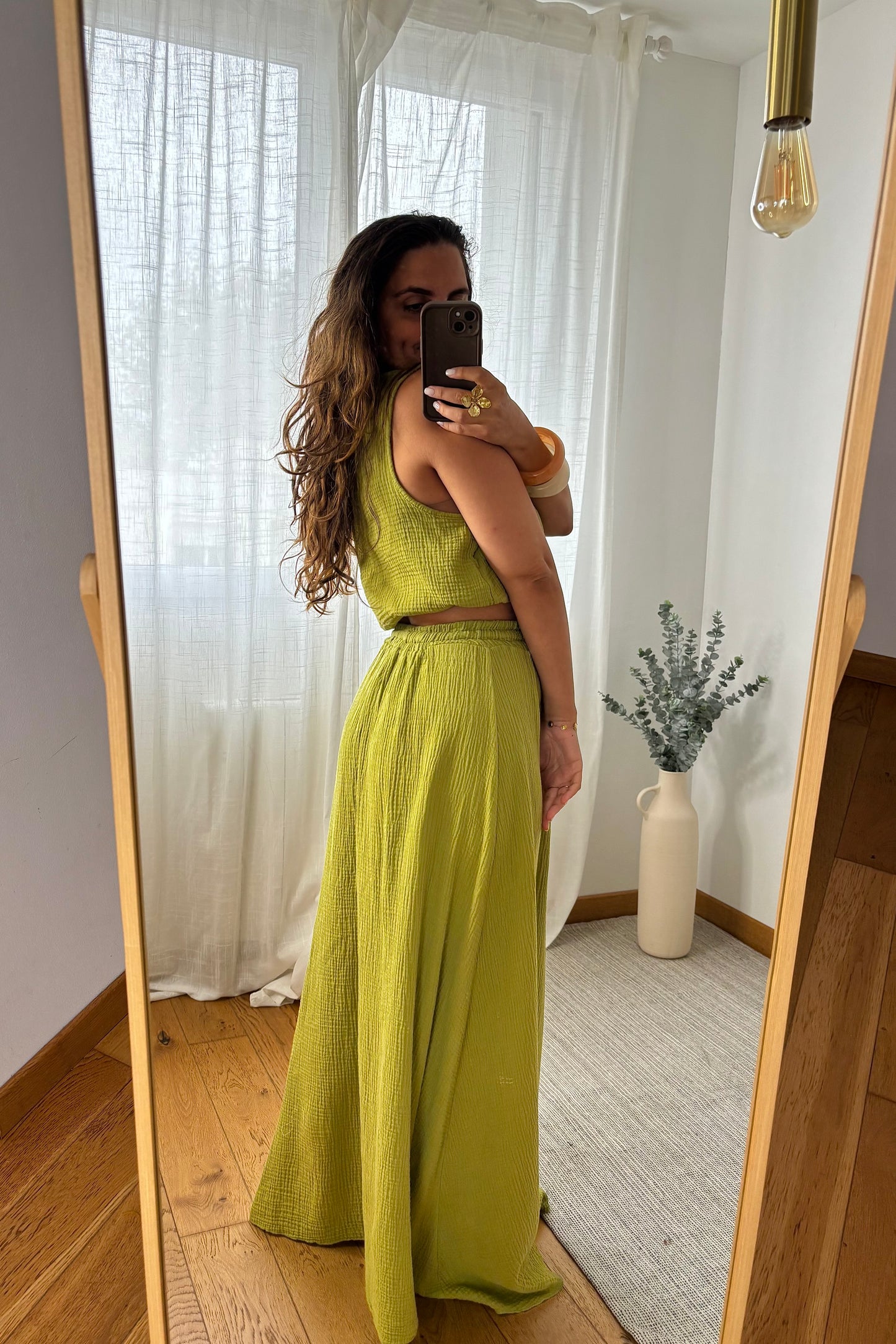 Ensemble Mina Olive ATTENTION PRODUIT AVEC DÉFAUT (Lire la description)