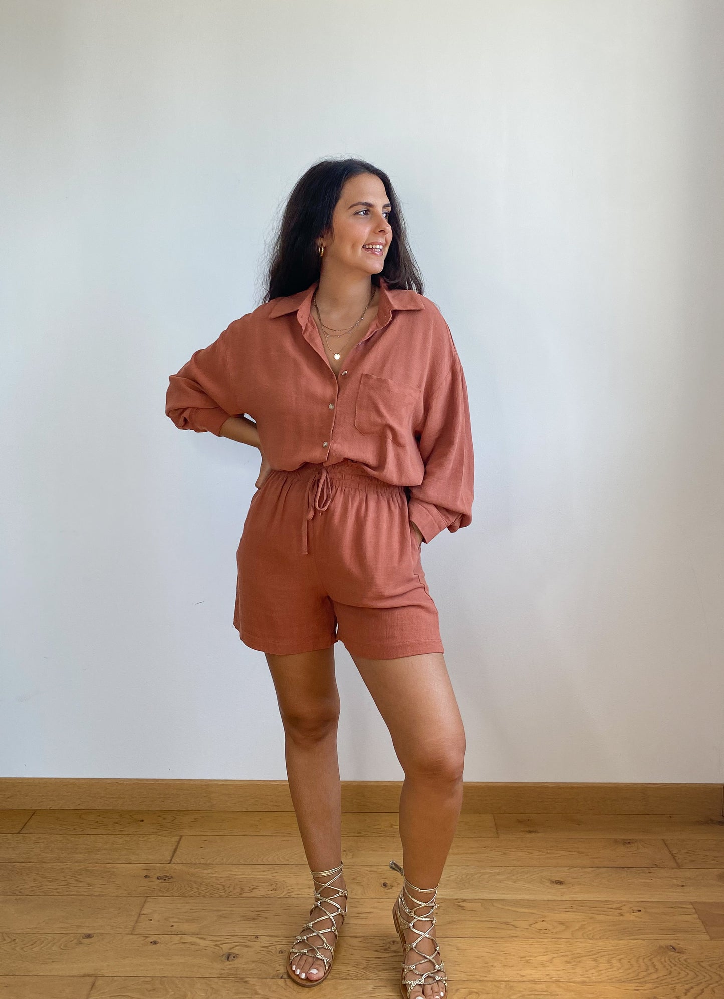 Short Lin Terracota