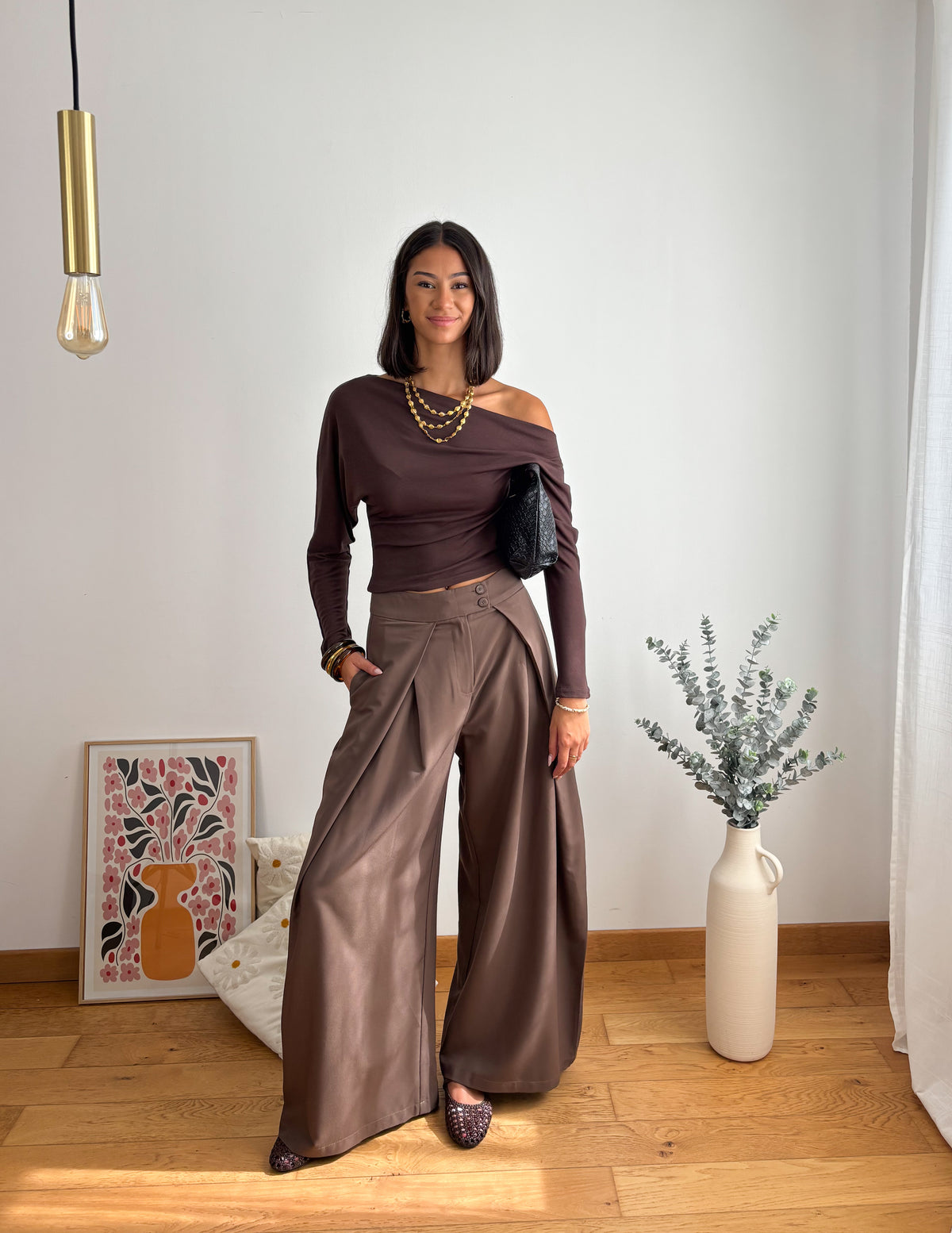 Pantalon Noah - Marron