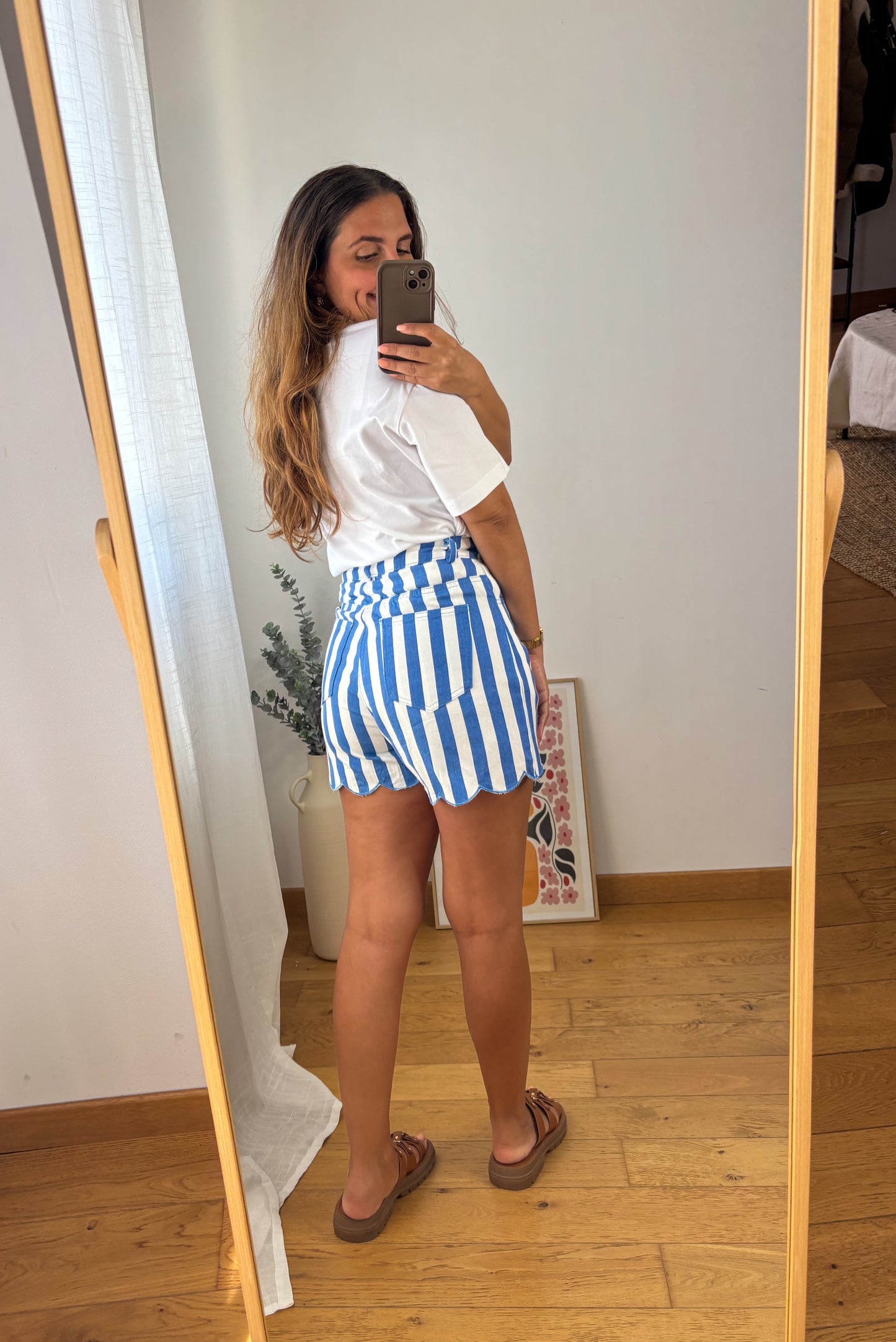 Short Rayures Léa - BLEU