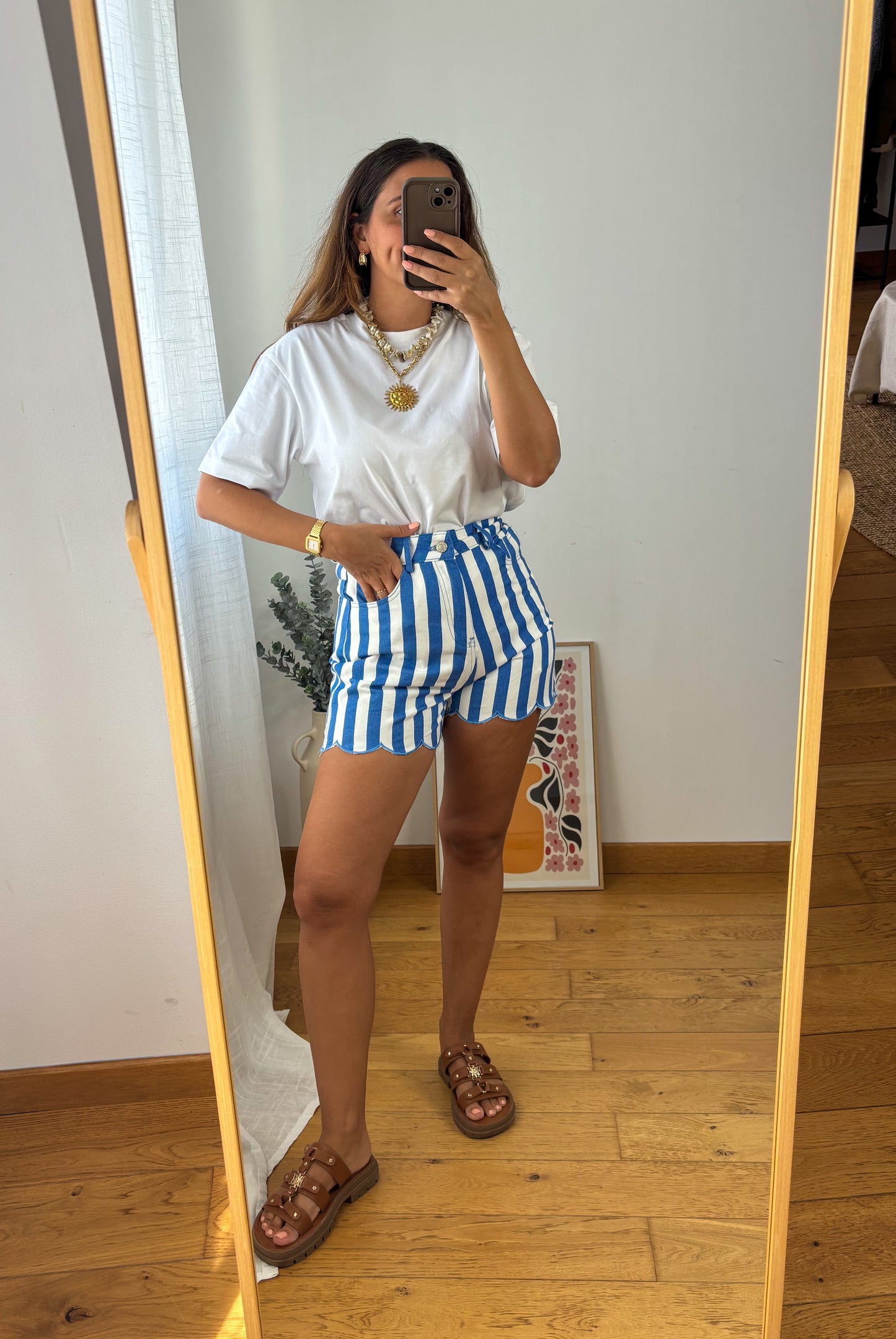 Short Rayures Léa - BLEU