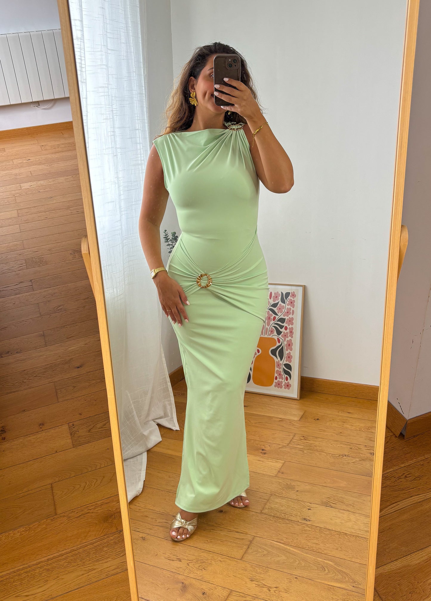 Robe Alicia Vert d'eau