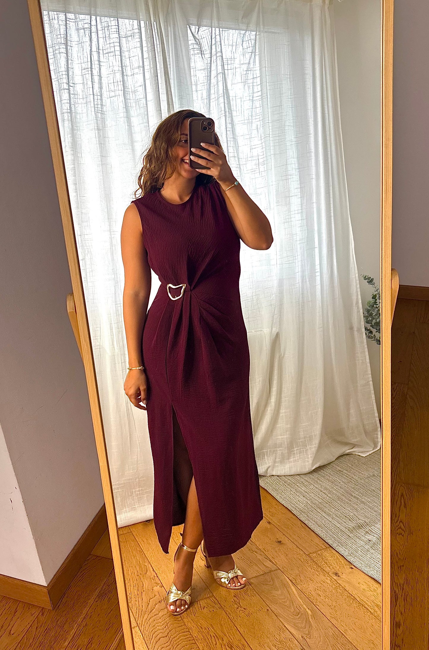 Robe Sana  Bordeaux