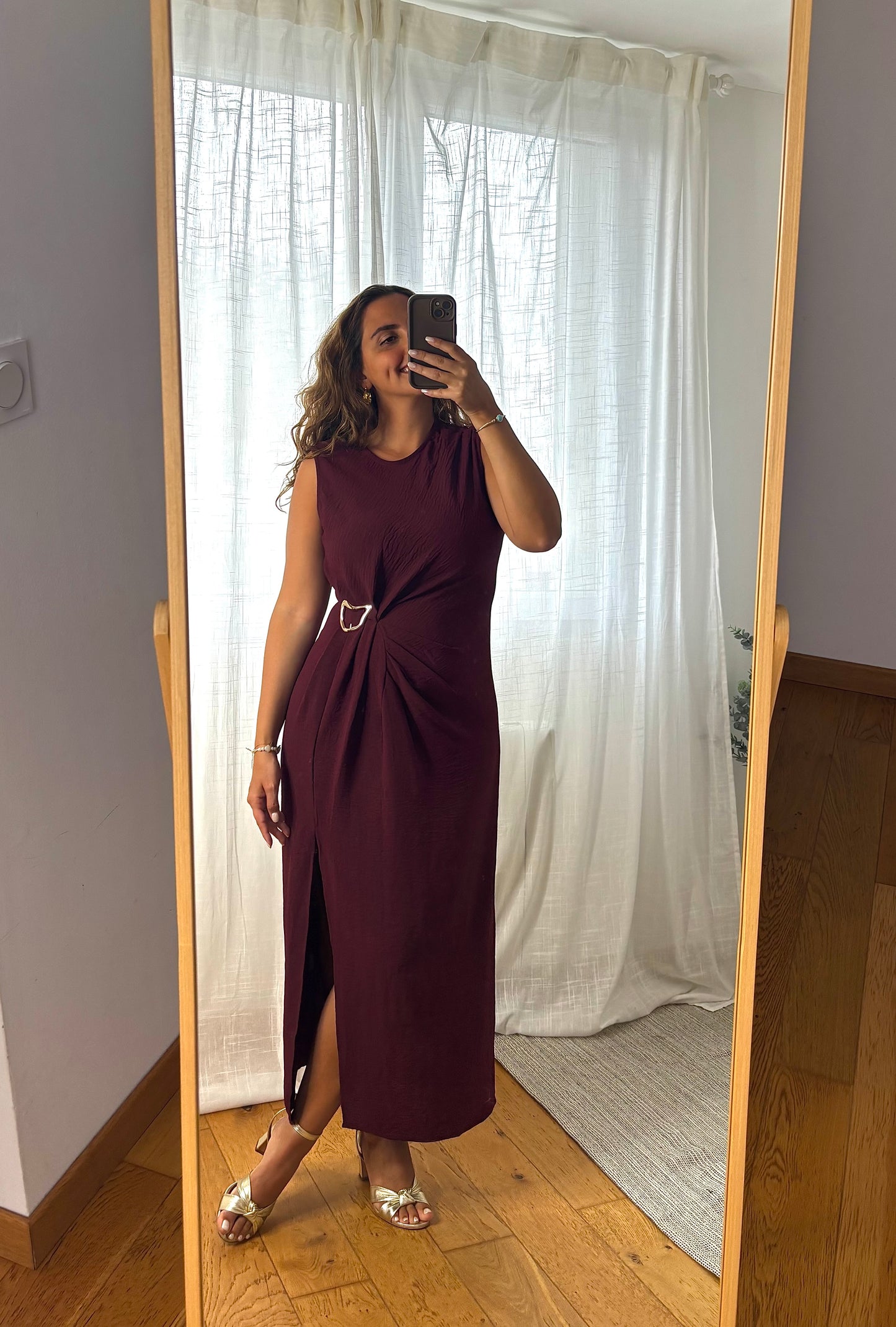 Robe Sana  Bordeaux