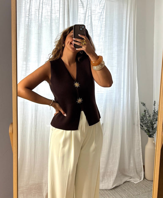 Gilet Sun marron