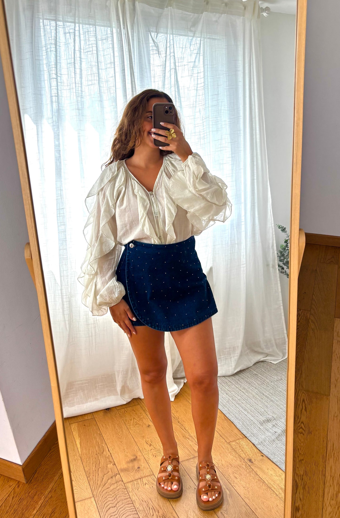 Jupe-short Kélya Bleu marine