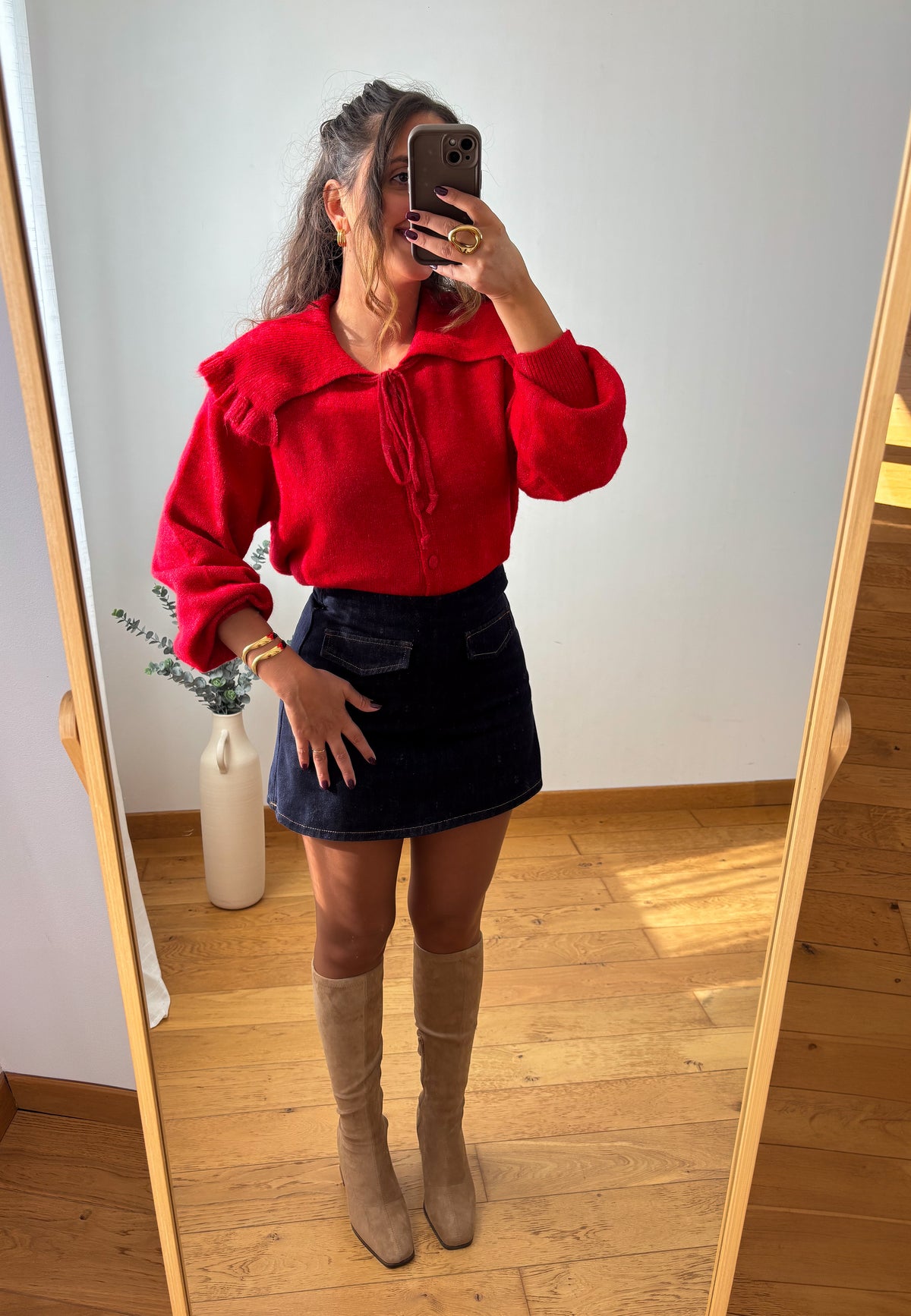 Gilet Carla Rouge