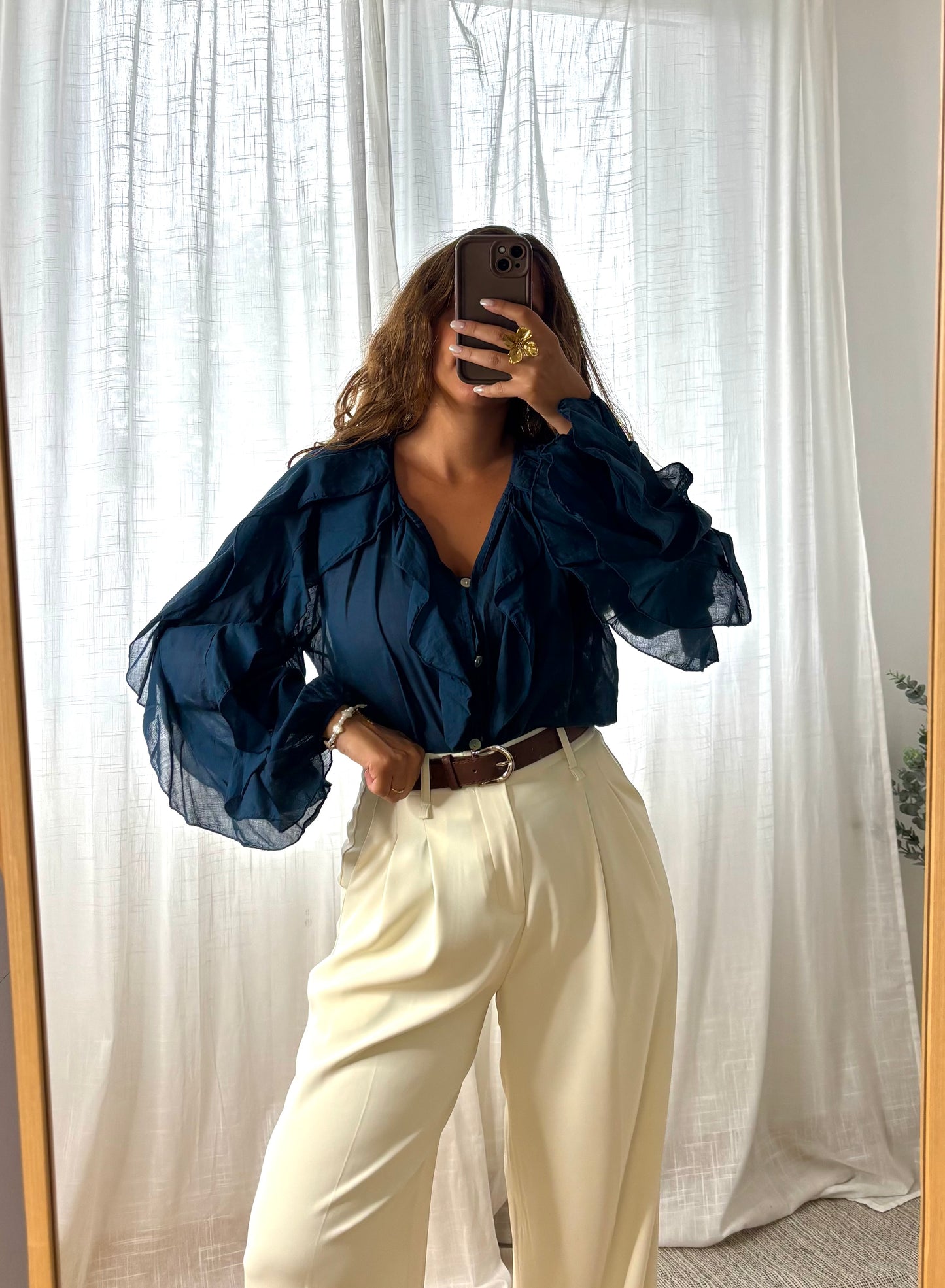 Chemisier Naya Bleu Marine