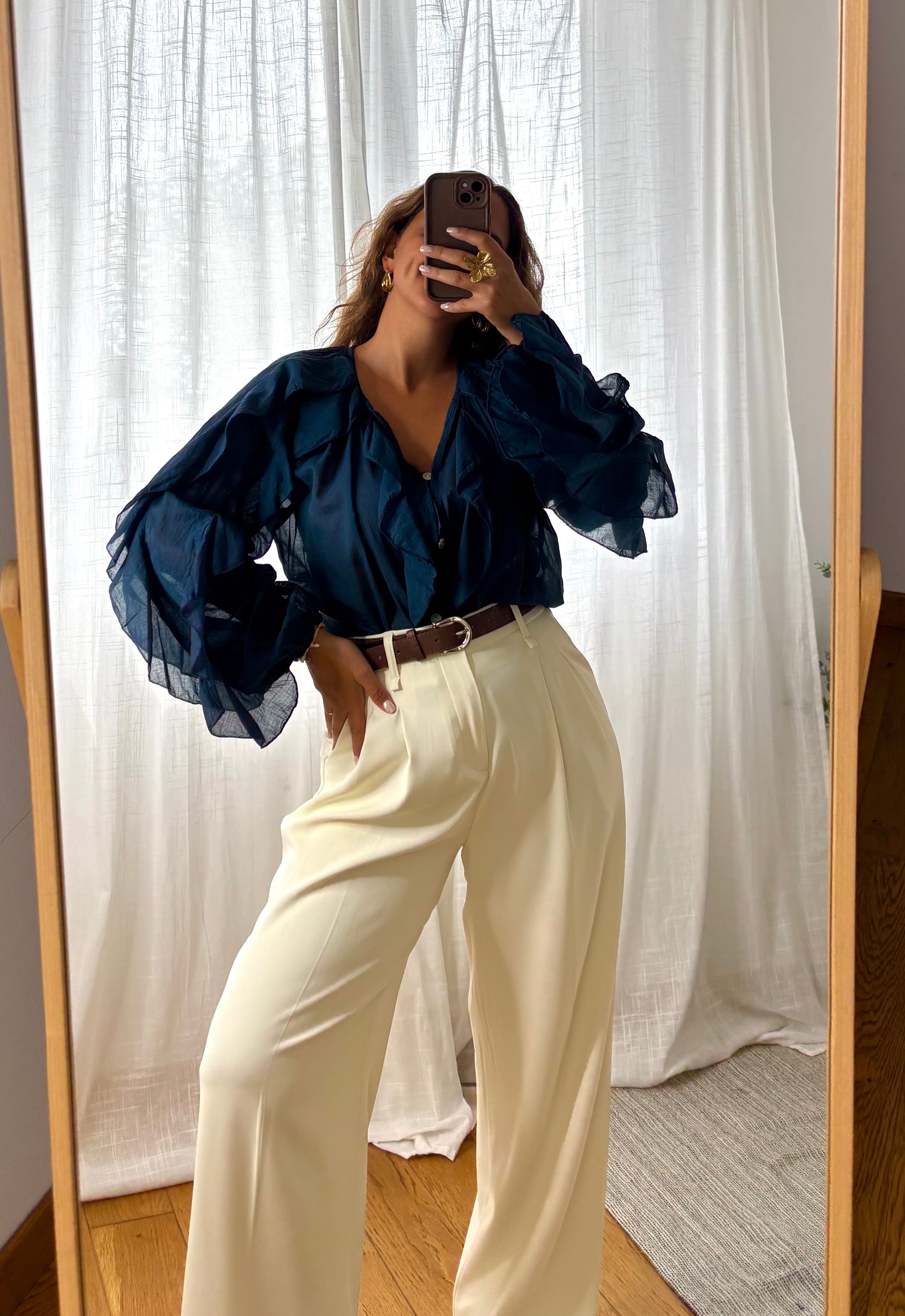 Chemisier Naya Bleu Marine