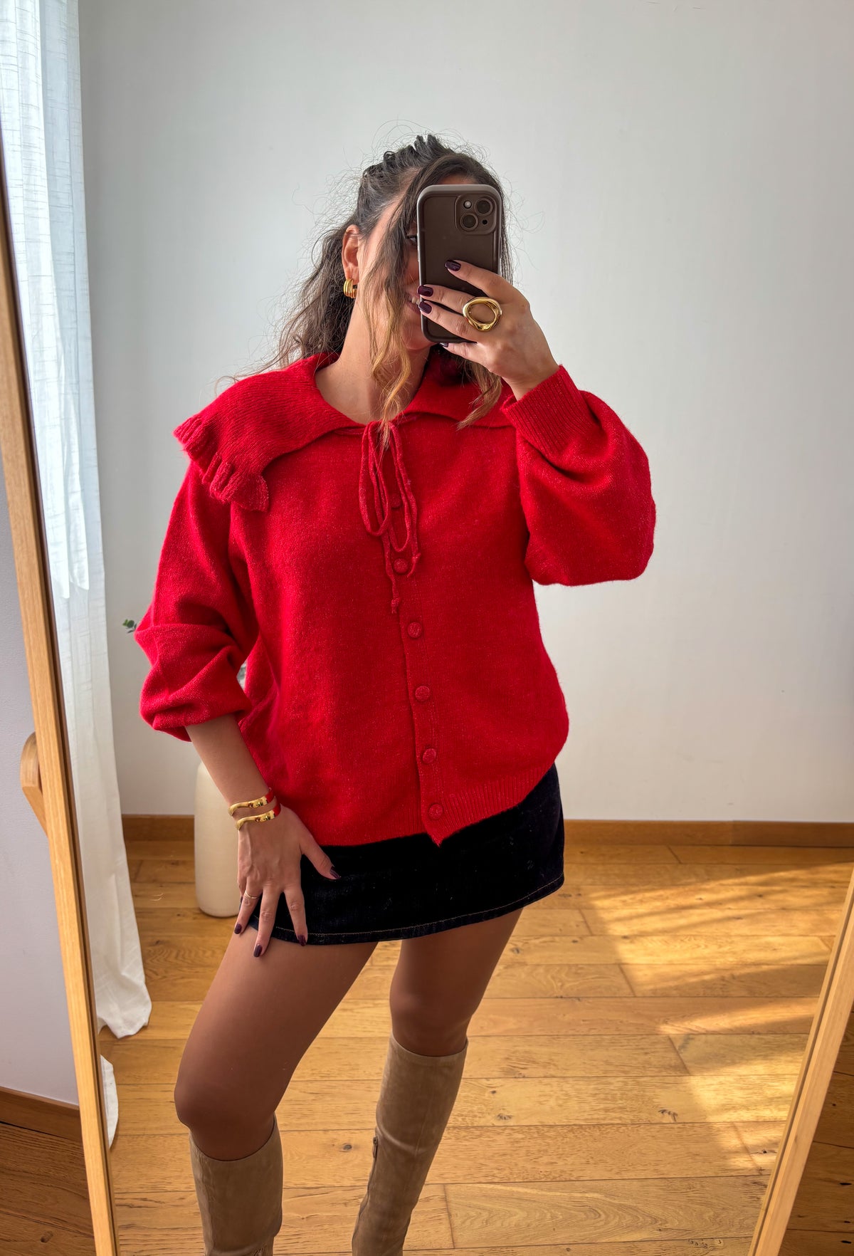 Gilet Carla Rouge