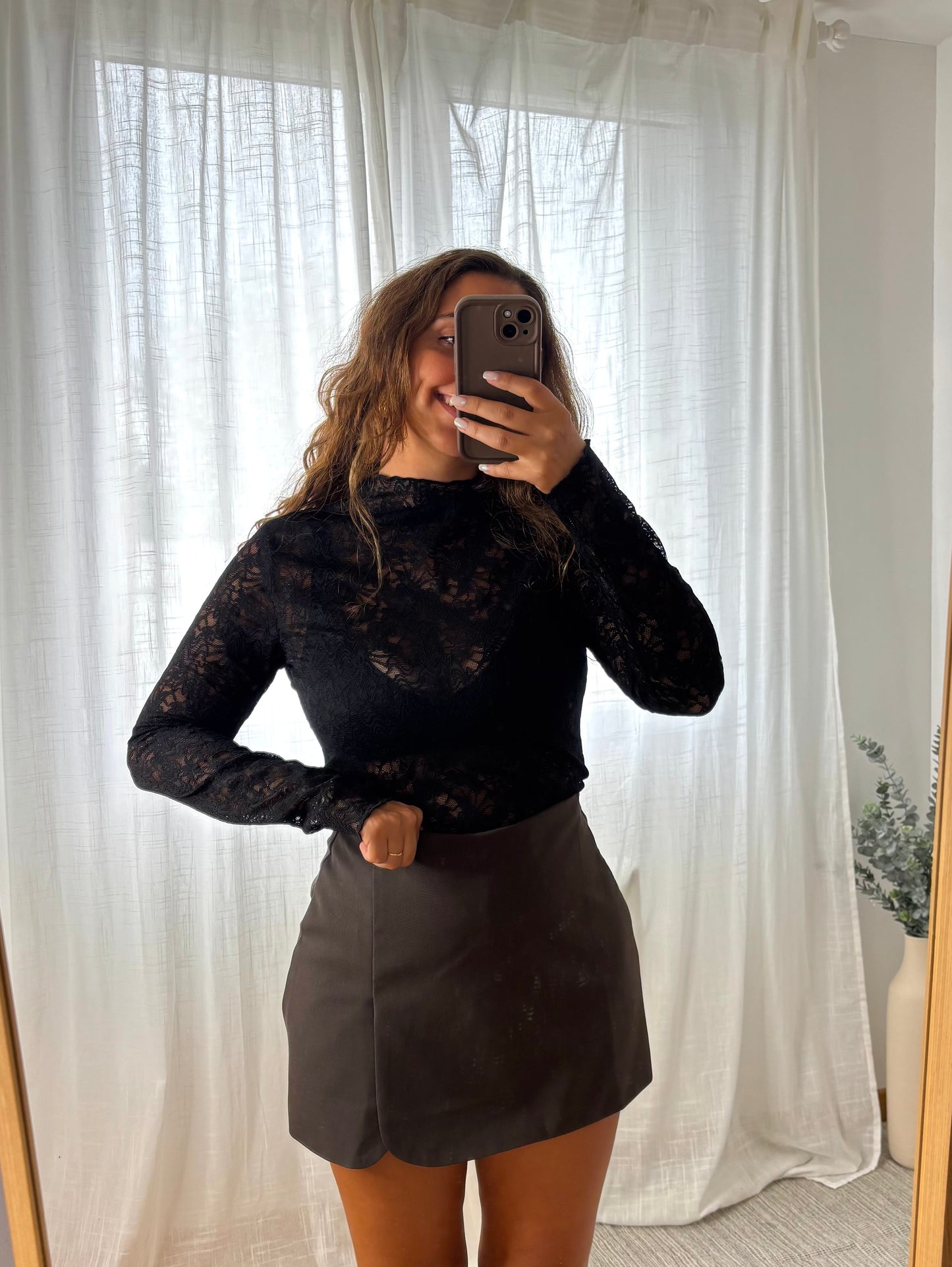 Top dentelle  Aria noir