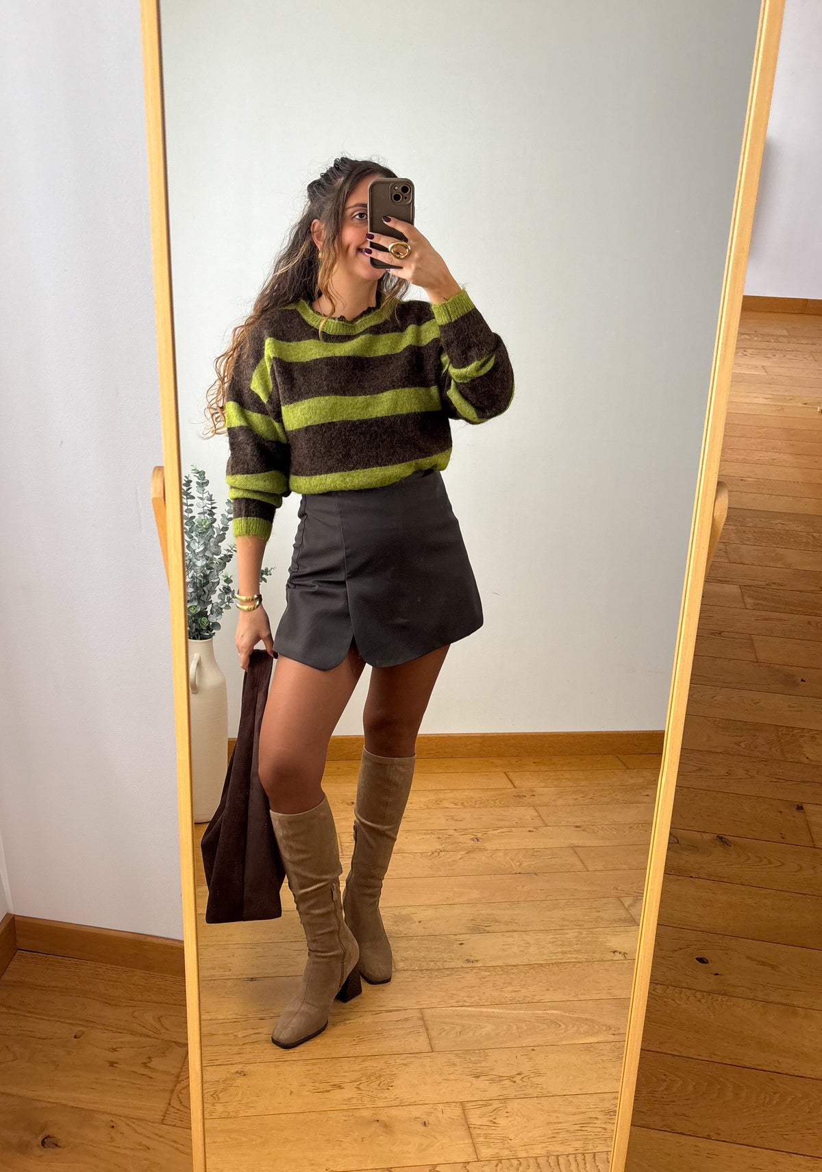 Jupe-short Caroline Chocolat