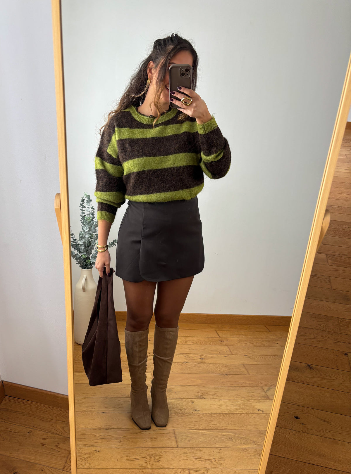 Jupe-short Caroline Chocolat