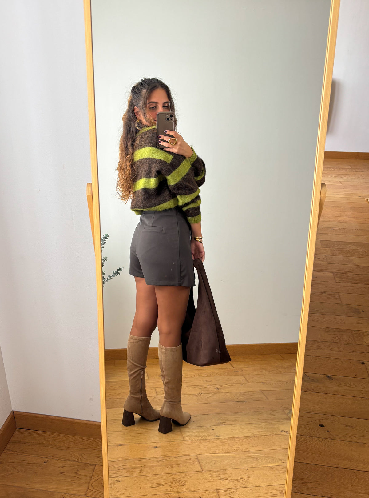 Jupe-short Caroline Chocolat