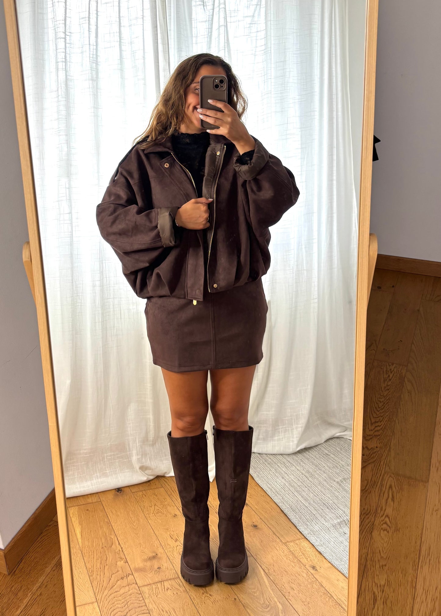 Veste Daim NOVA chocolat