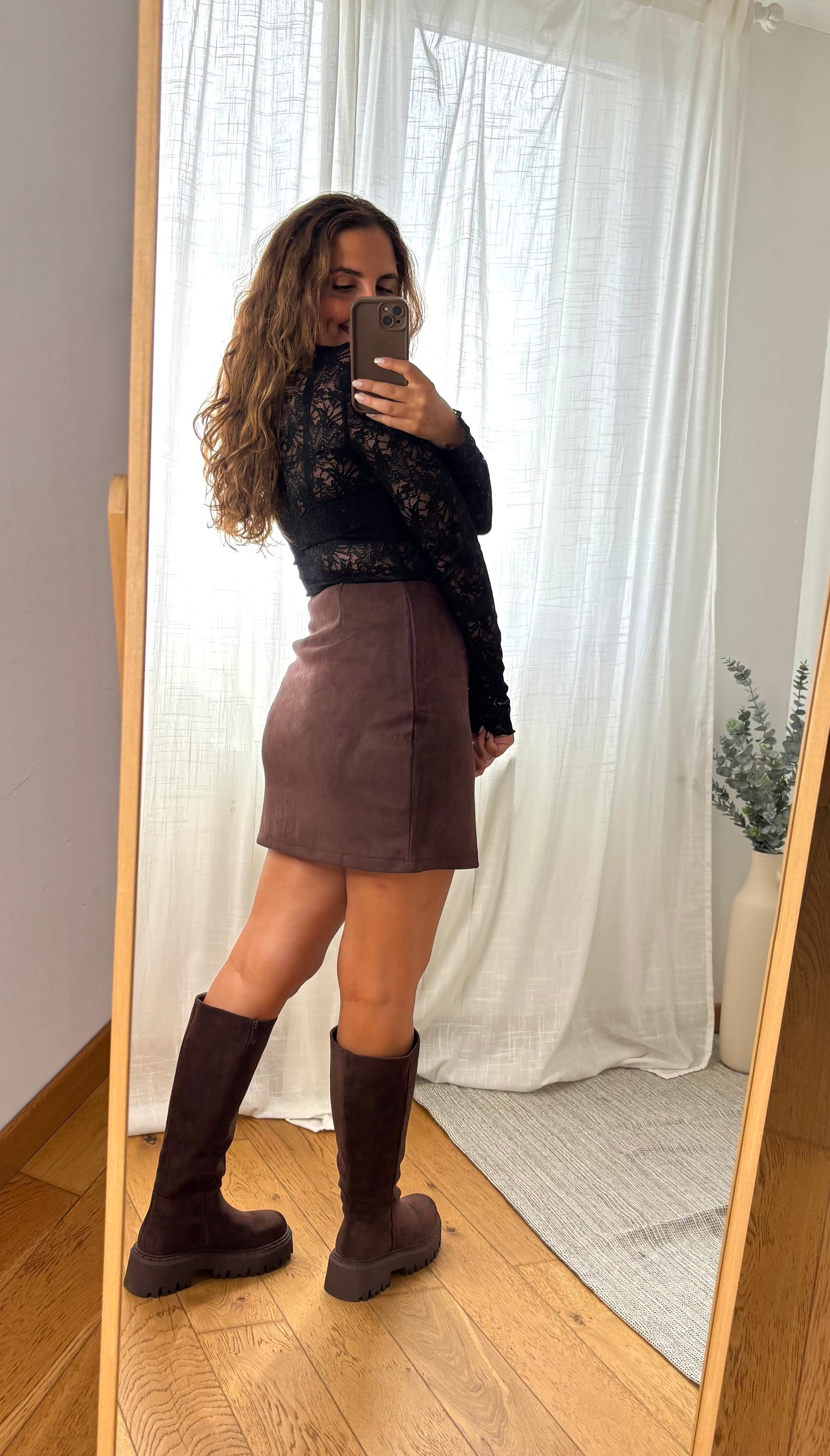 Jupe Daim NOVA Chocolat