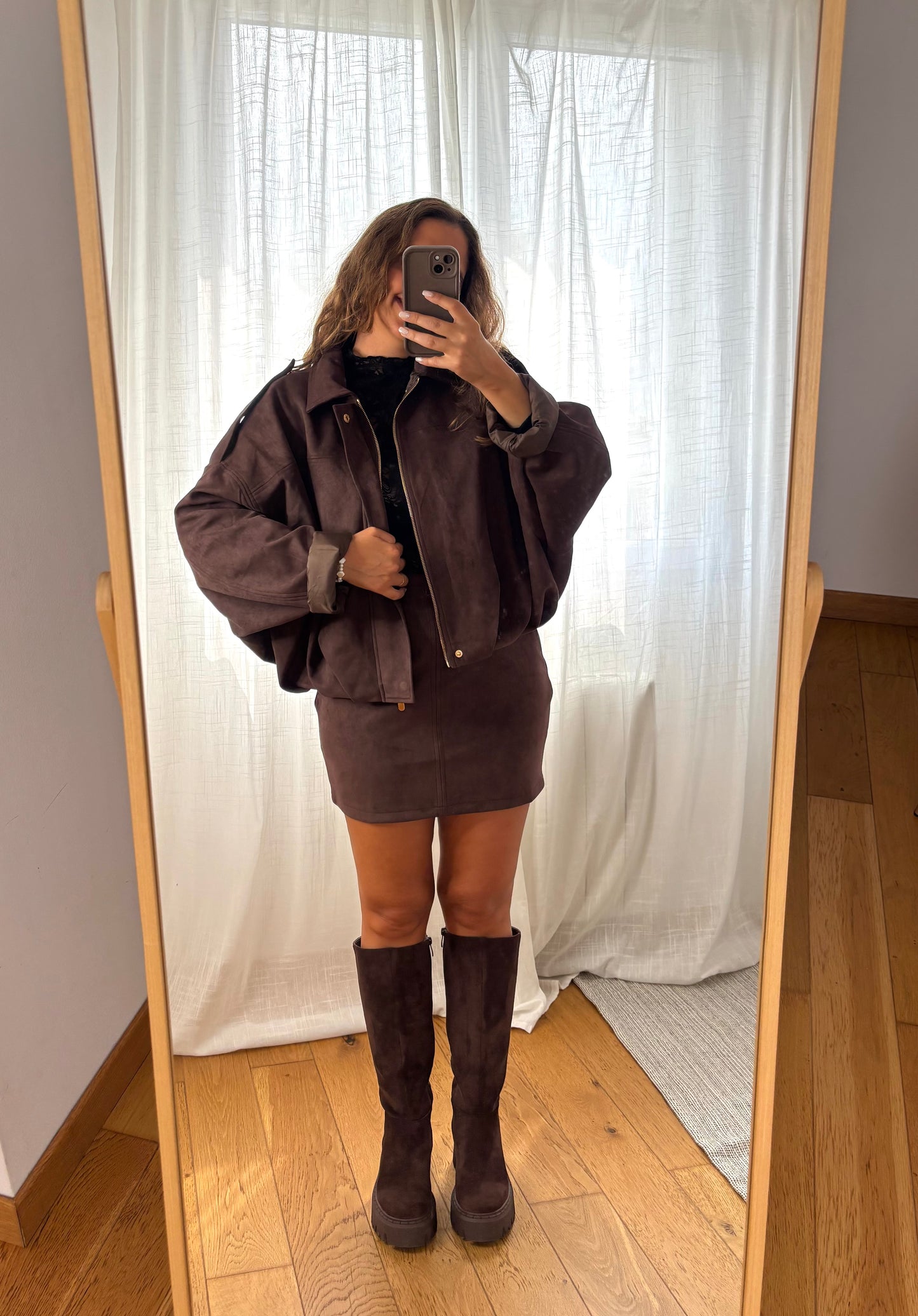 Jupe Daim NOVA Chocolat