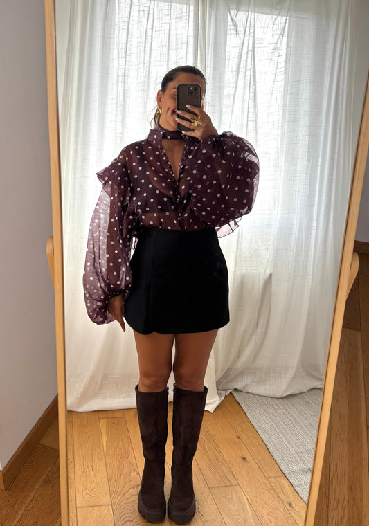 Jupe-short Caroline Noire
