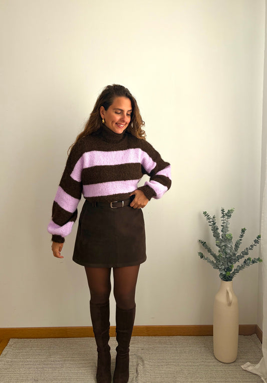 Jupe-short Gabriela Marron