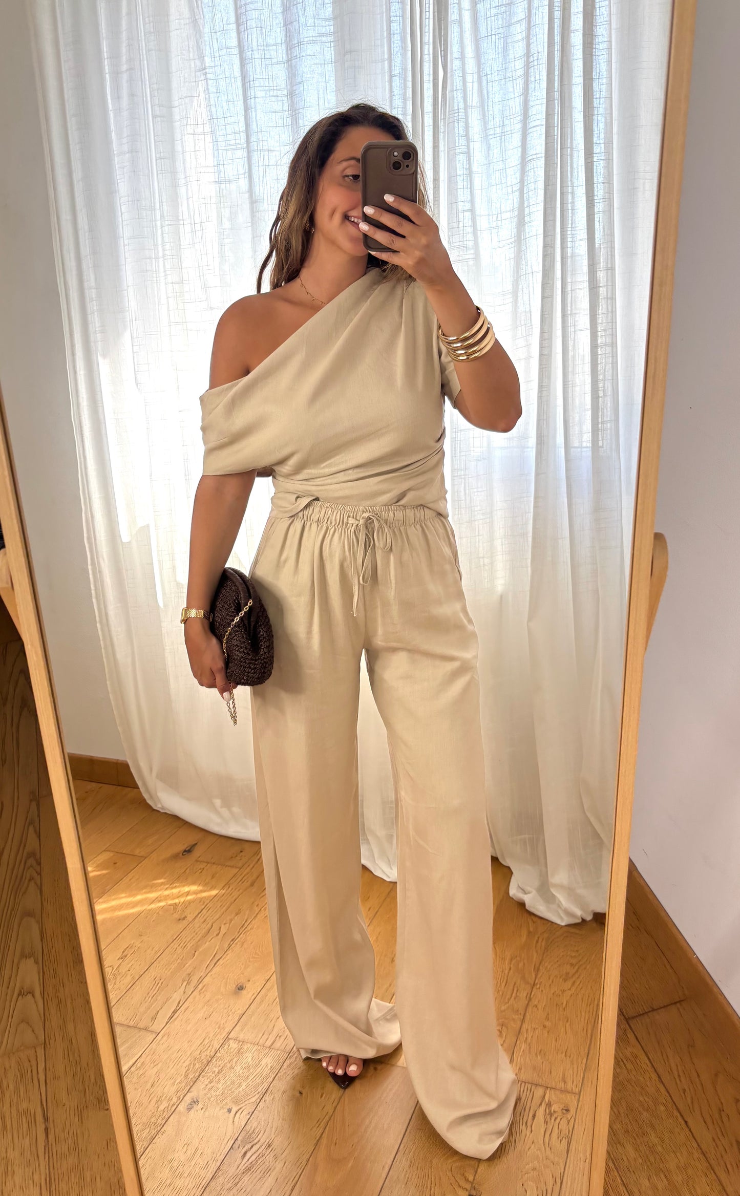 Pantalon Nina Beige