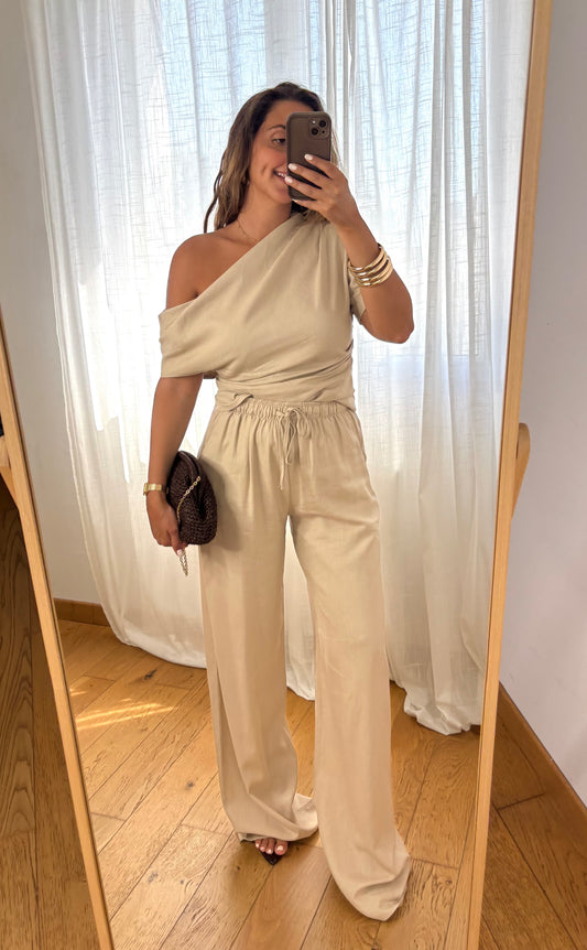 Pantalon Nina Beige