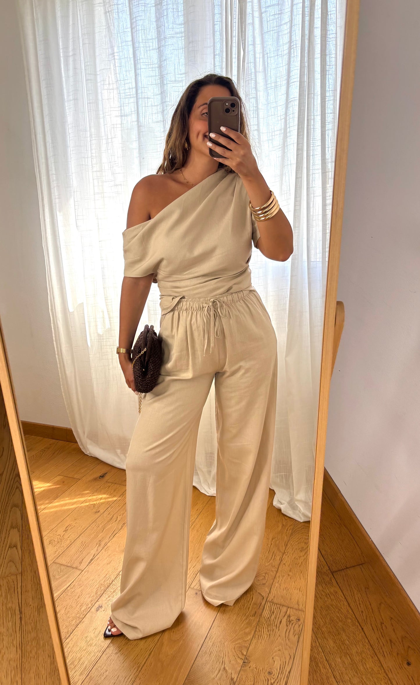 Pantalon Nina Beige