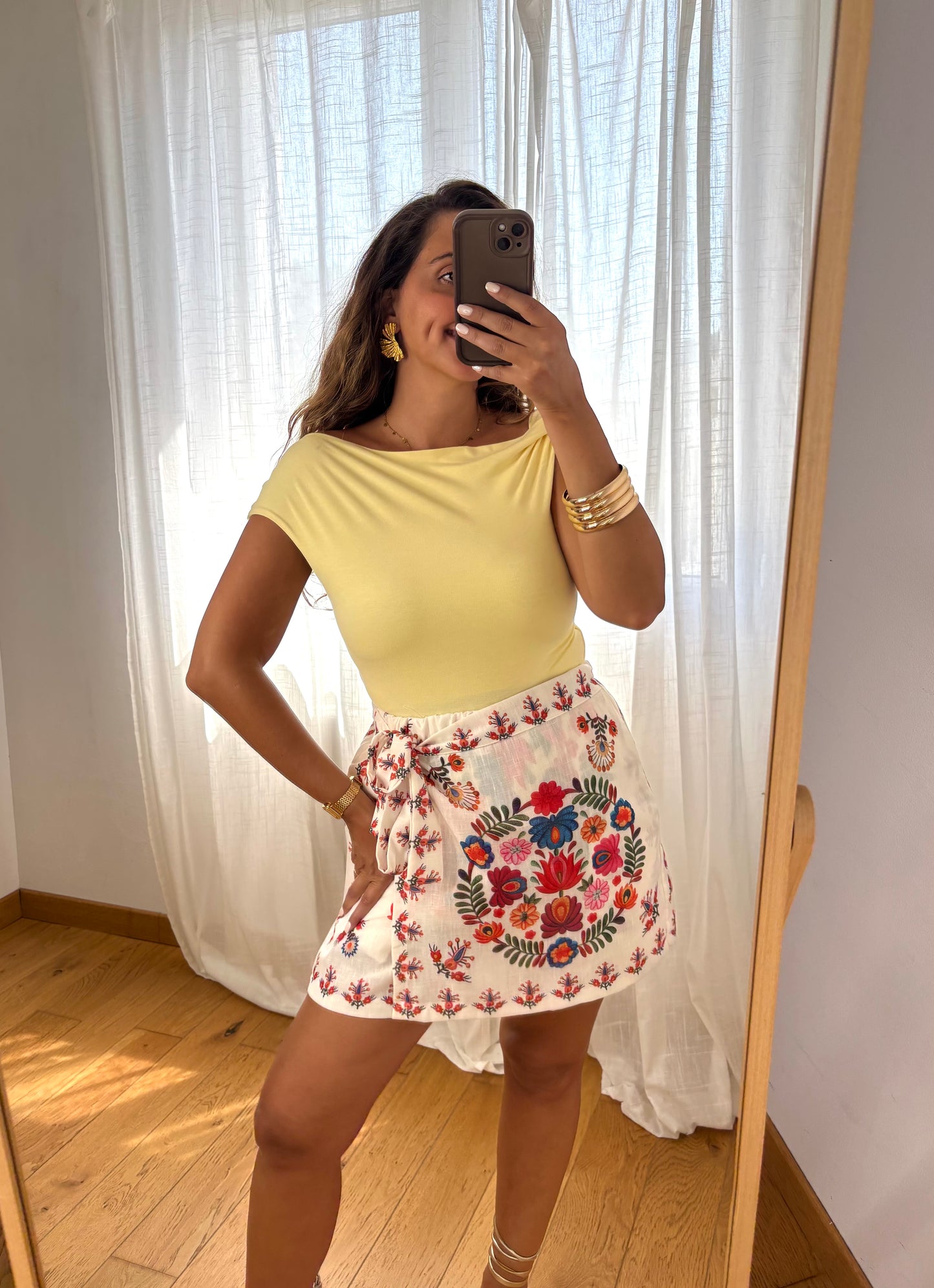Top Mila Jaune