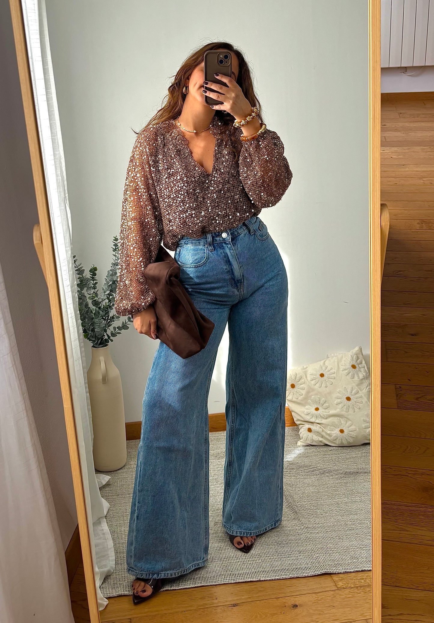 Blouse Alma Marron