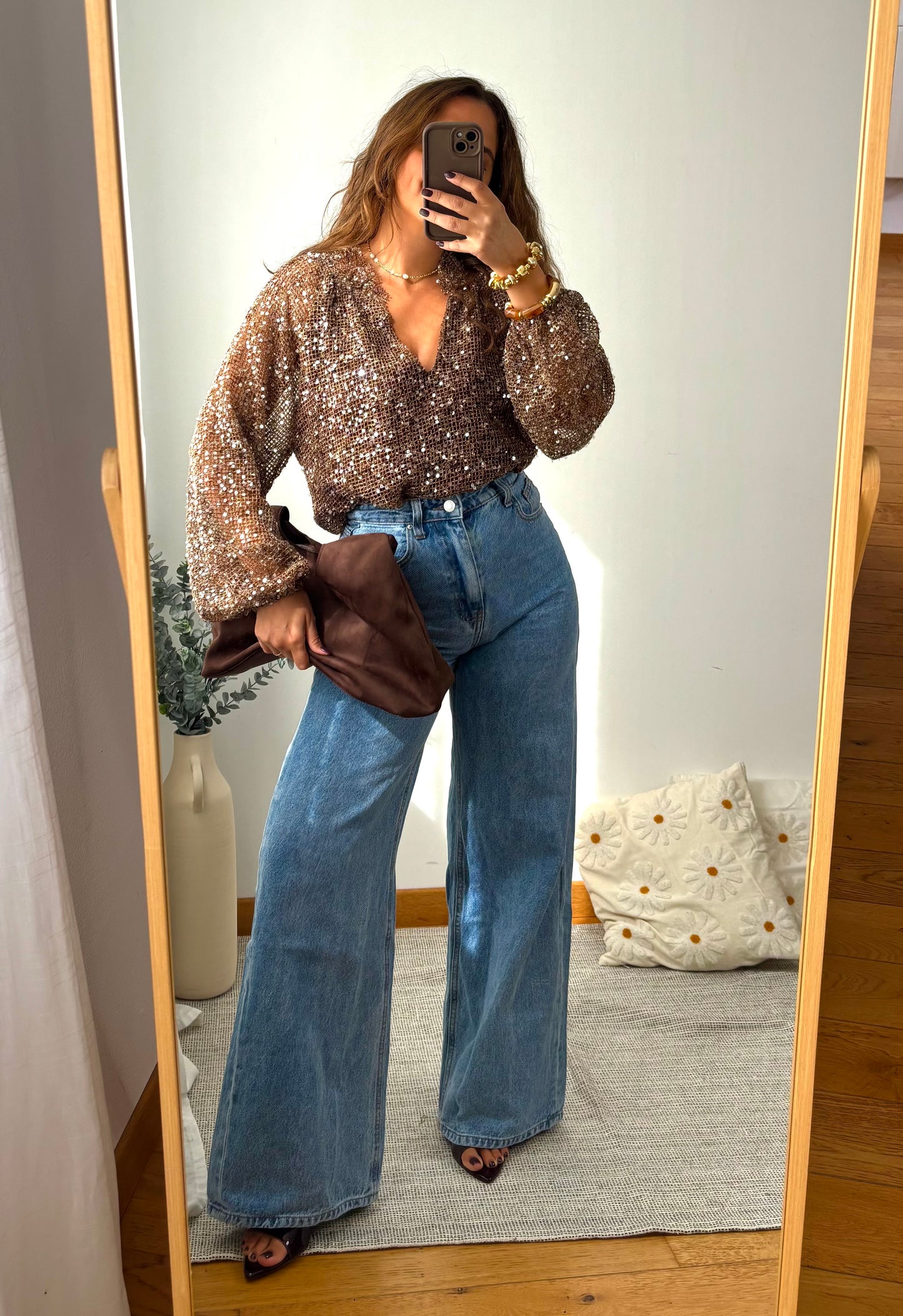 Blouse Alma Marron