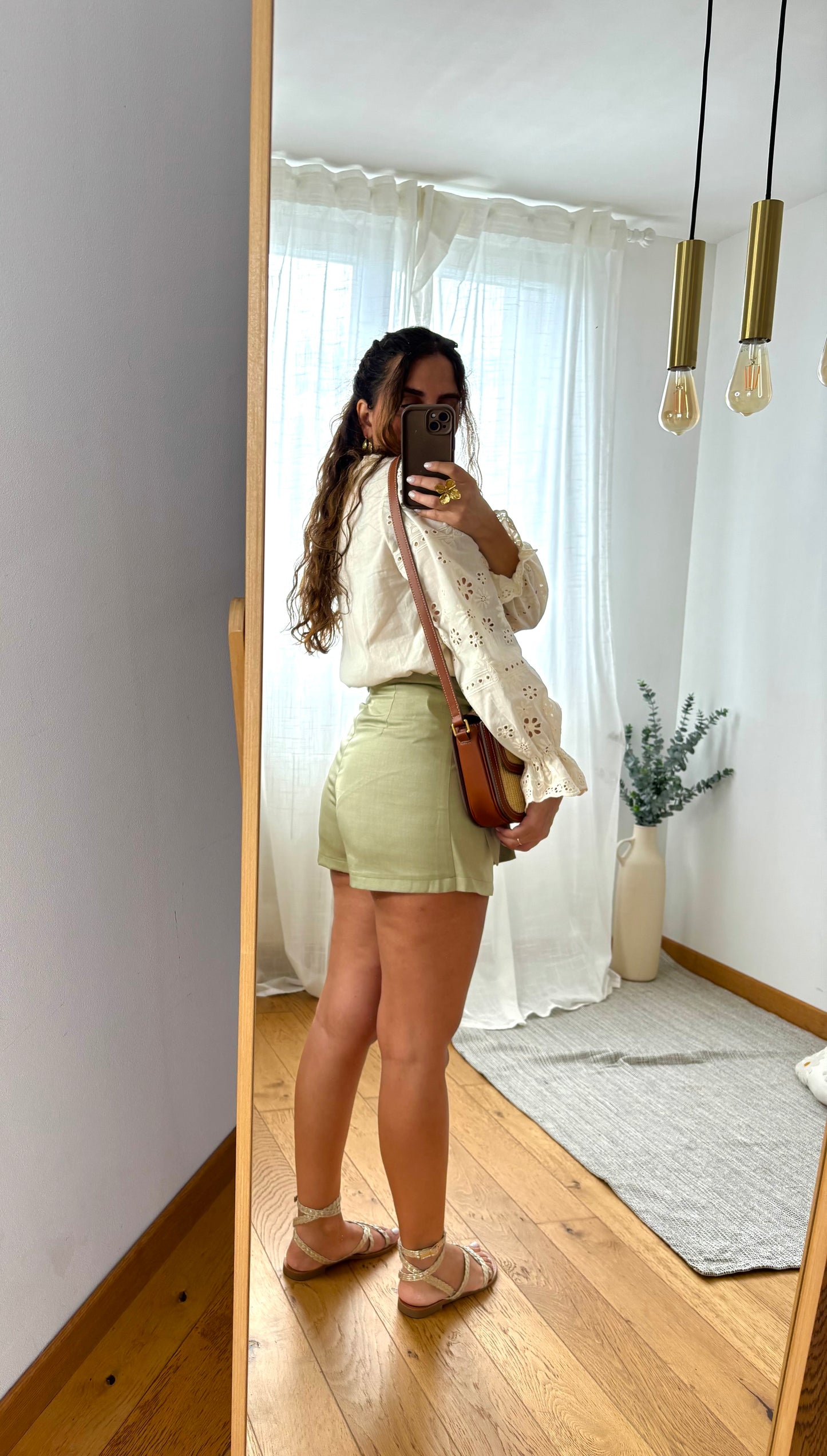Jupe-short Marius Olive