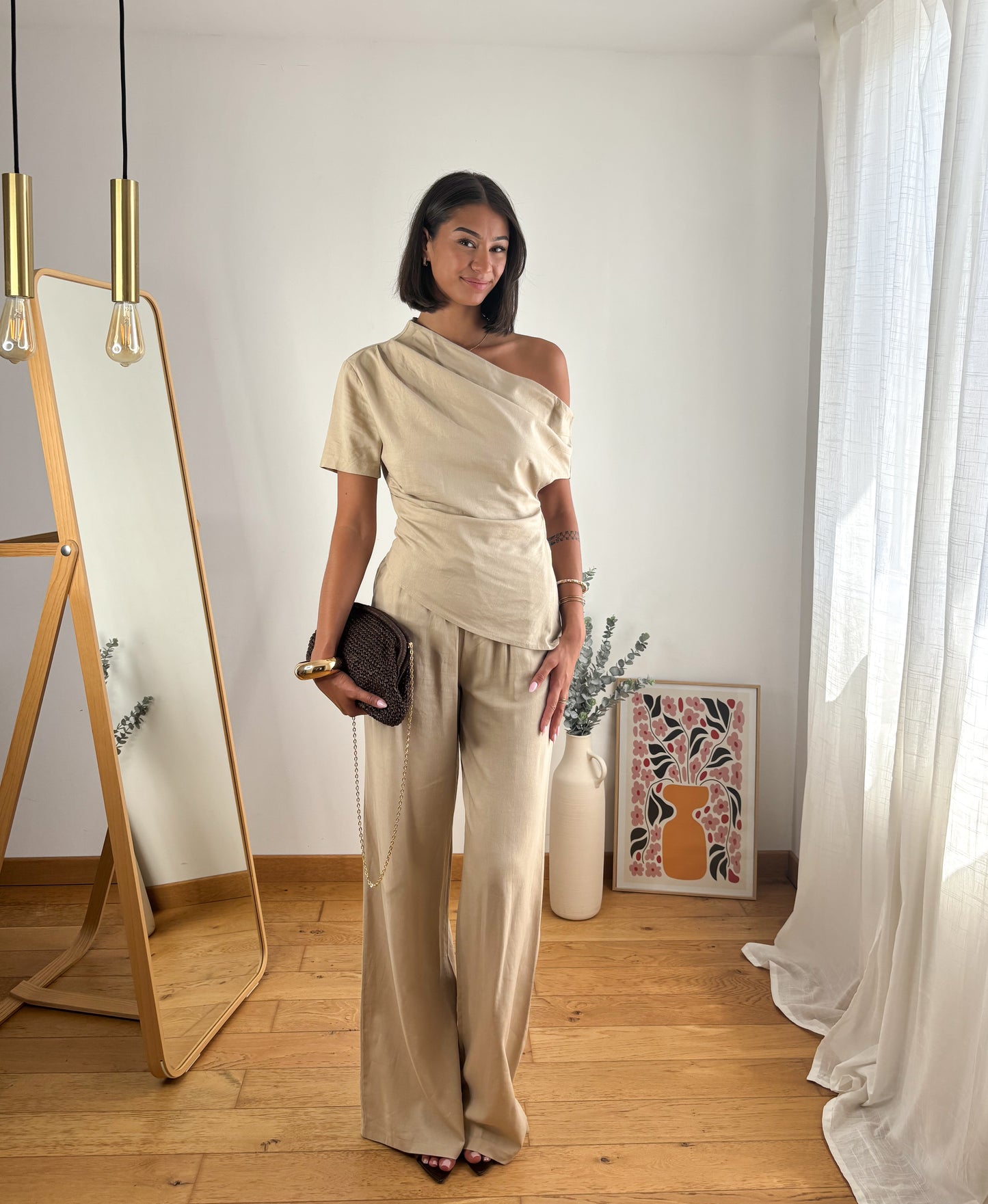 Pantalon Nina Beige