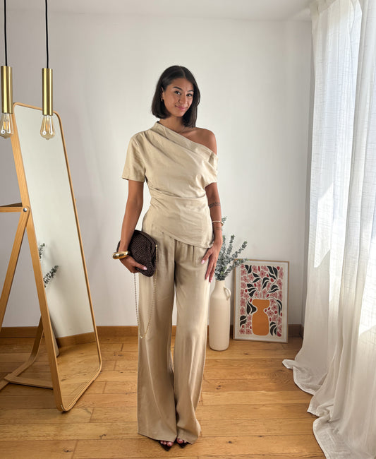 Pantalon Nina Beige