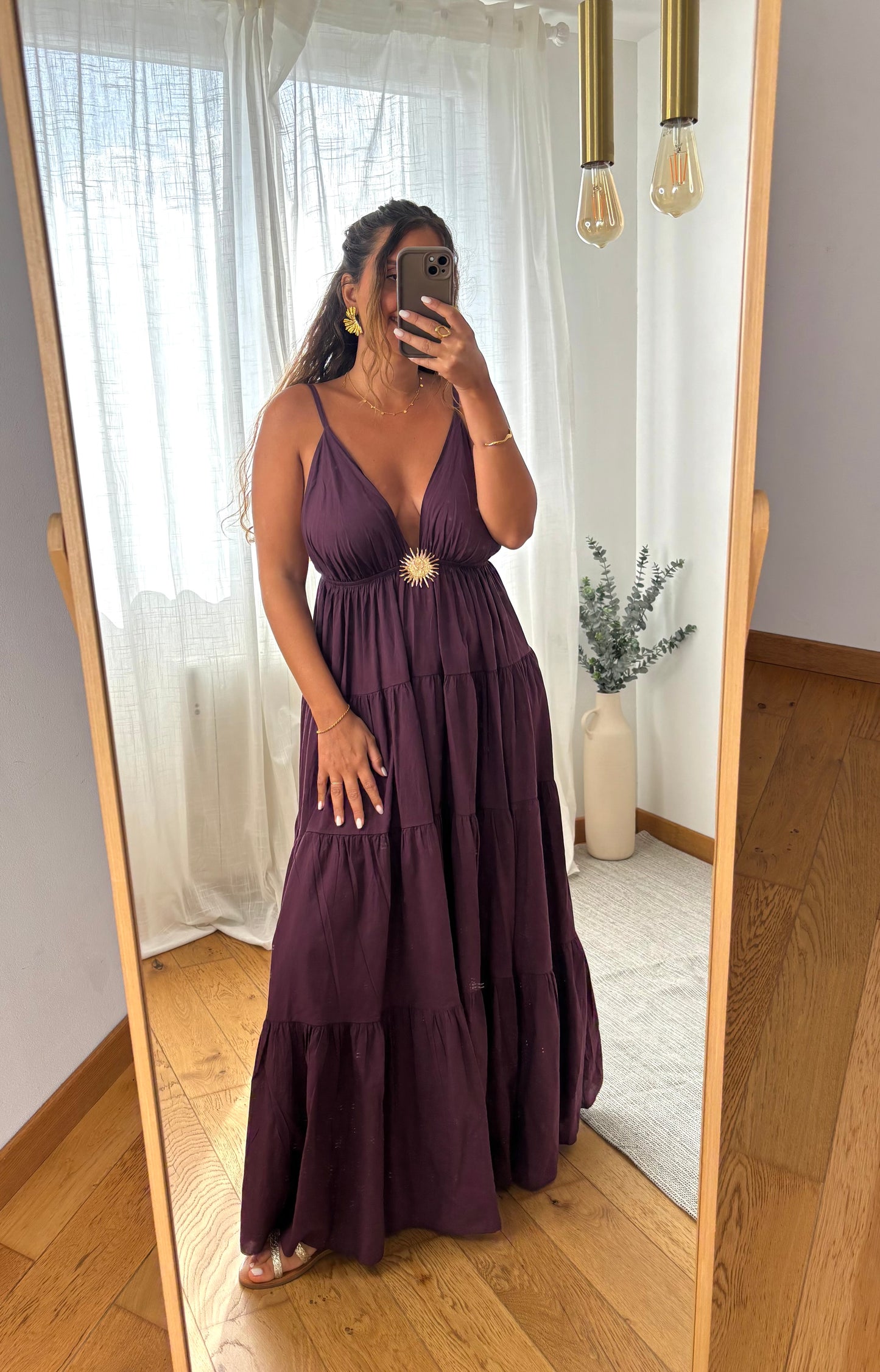 Robe Sun Aubergine