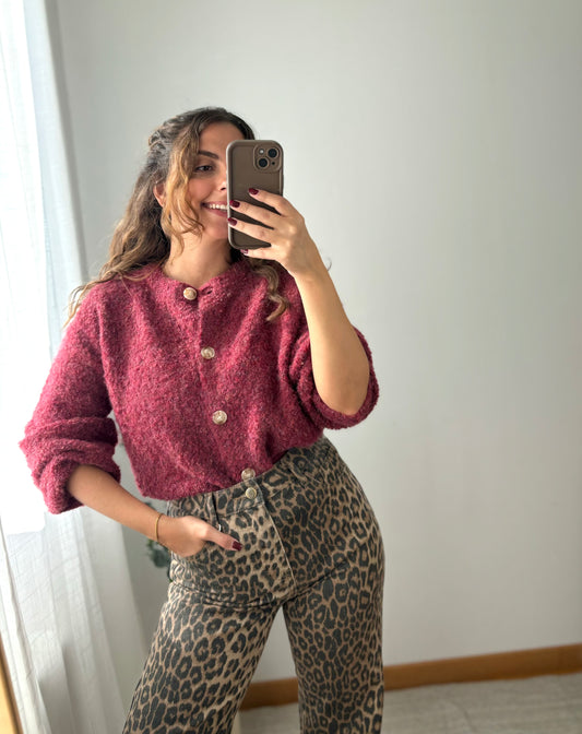 Gilet Louna Bordeaux