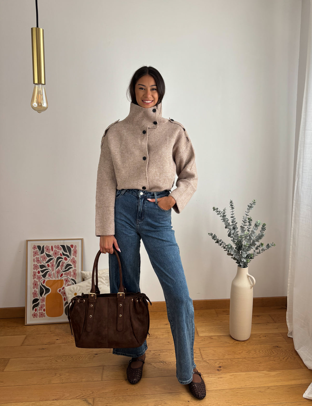 Pull Nour Taupe