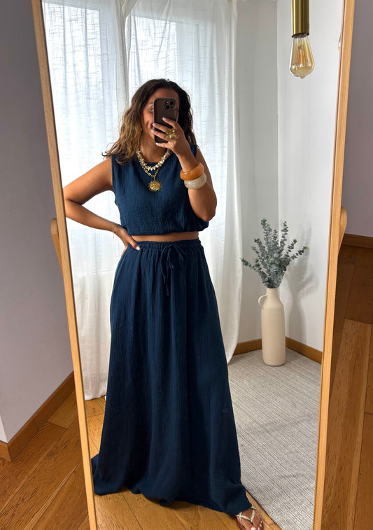Ensemble Mina bleu marine