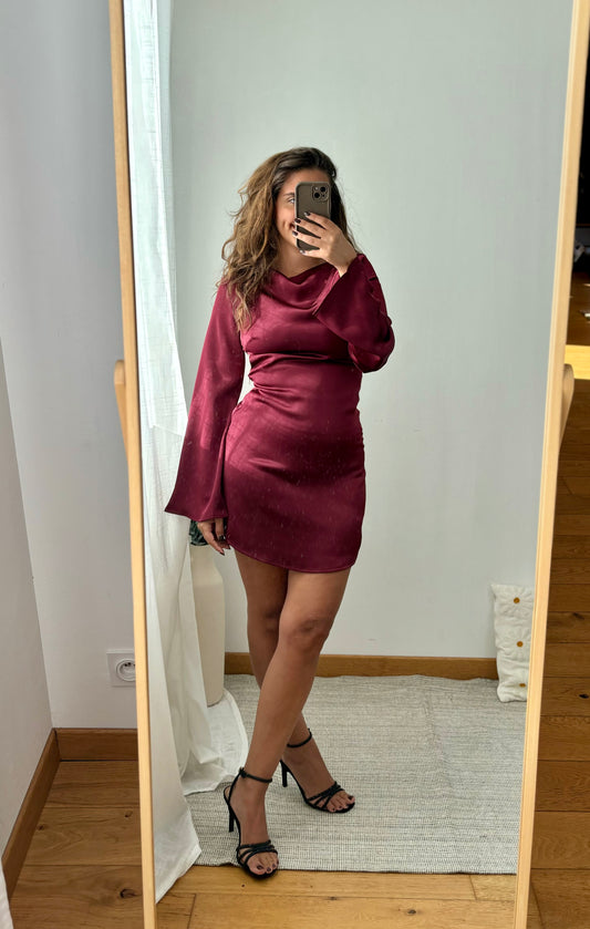 Robe Kenza Bordeaux