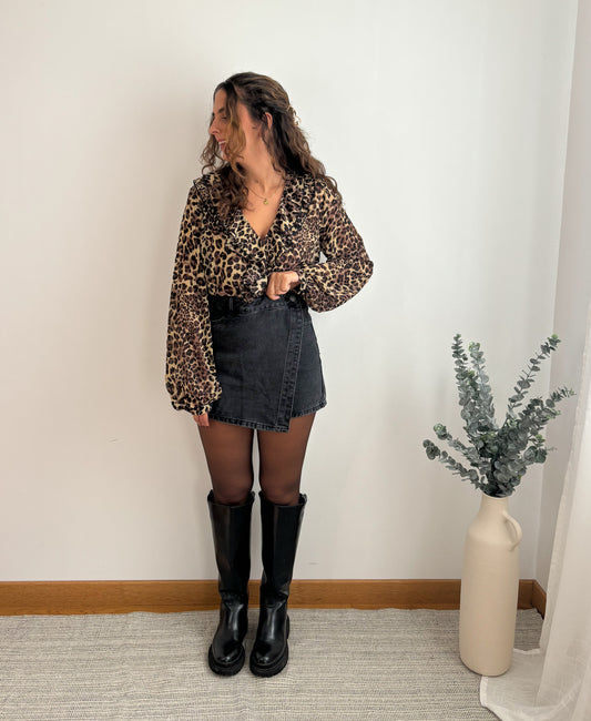 Jupe-short en jeans Julia