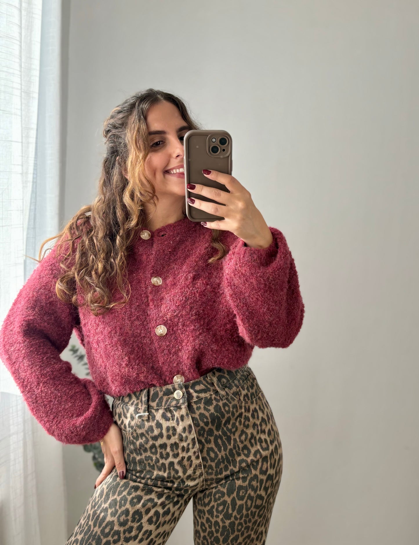 Gilet Louna Bordeaux