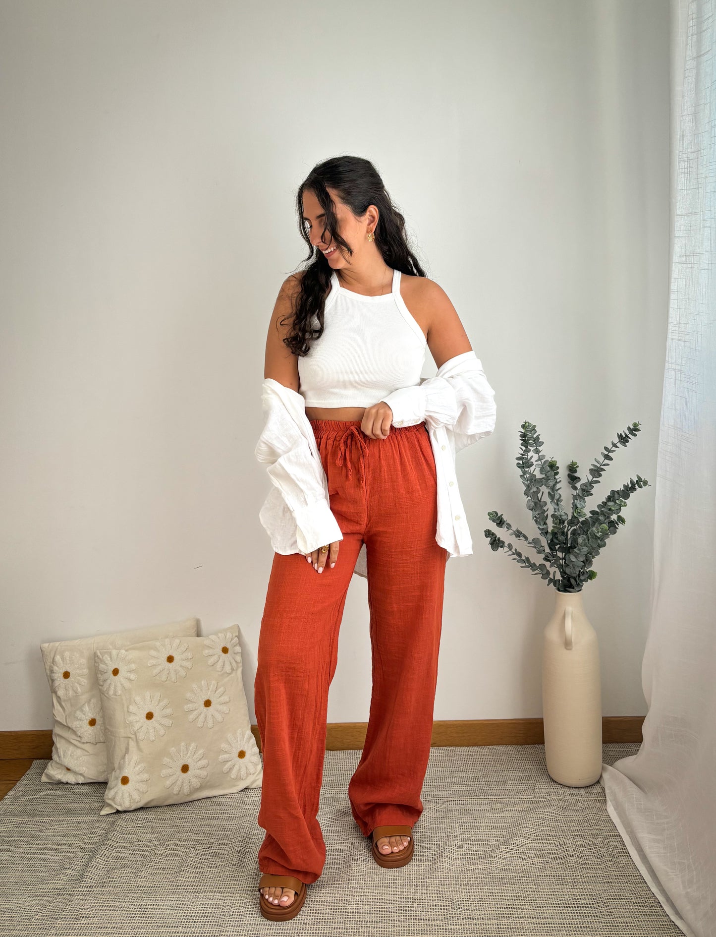 Pantalon Eliot Terracotta